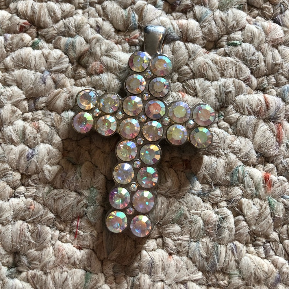 Large Rhinestone Cross